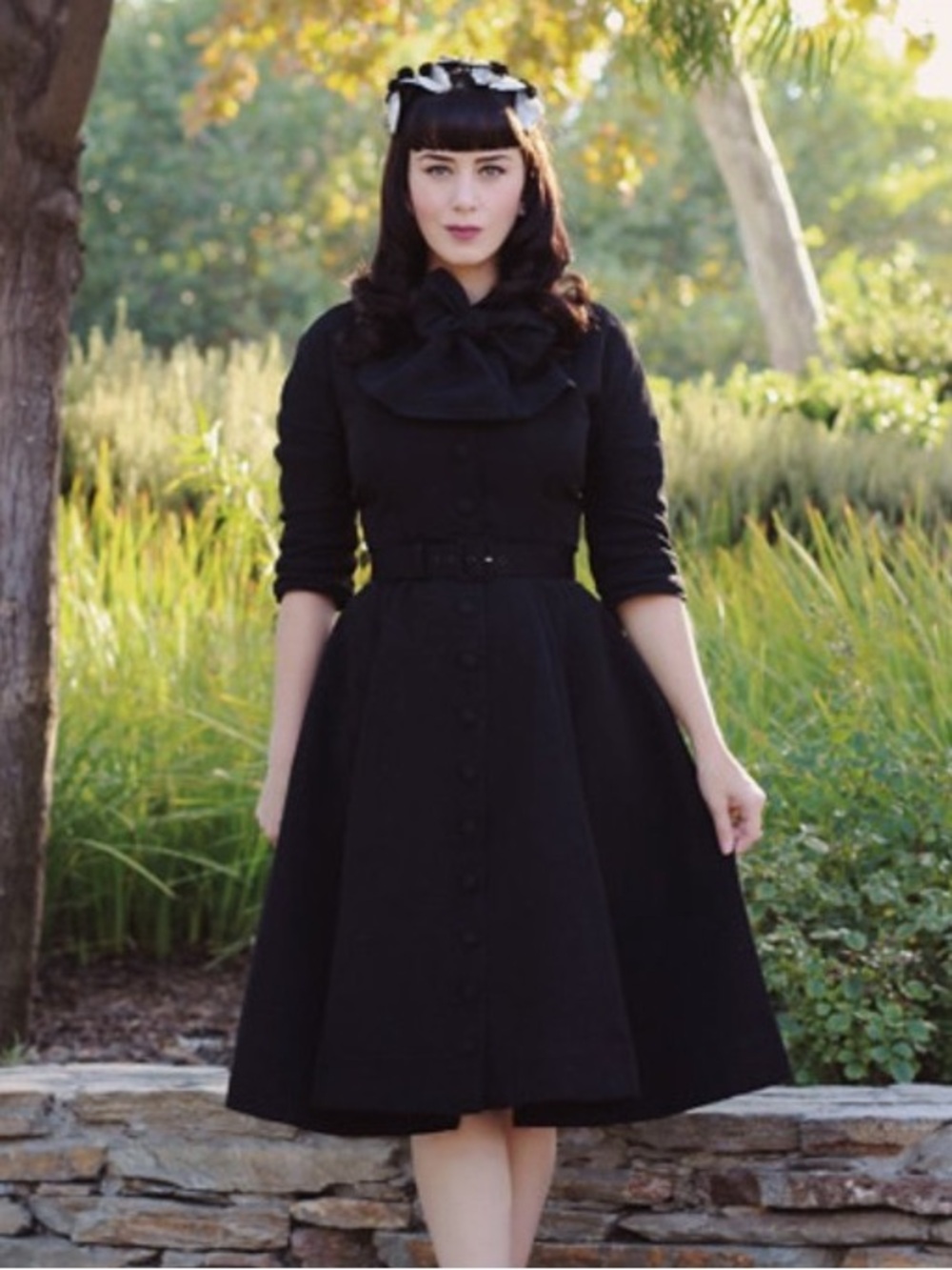 Grace Coat Dress in Ribbed Rayon